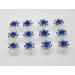 24 Pcs Blue Rhinestone Spiral Twist Hair Pins - Bridal Wedding Rose Flower Clips - Buy Online on GoSupps.com