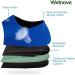 Welnove Heel Protectors 2 pcs L Heel Cups - Breathable Heel Pads for Pain Relief, Plantar Fasciitis, Tendinitis - Traffic Blue Large - Buy Online on GoSupps.com