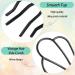 Tigeen 24 Pieces Hair Side Combs U Shaped Teeth Hair Pins Black - Hair Accessories for Women and Girls - Buy Online on GoSupps.com