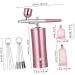 Gogogmee 1 Set Airbrush Paint Kit Manicure Kit Airbrush Makeup Nail Charging Cable Cake Aluminum Alloy - Buy Online on GoSupps.com