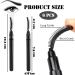6-Piece Eyelash Combs Set | Eyelash Definer & Separator with Mascara Bar | Black Eyebrow Brush & Cutting Tools for Perfect Lash Separation - Buy Online on GoSupps.com