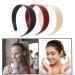 Shop 3-Pack Satin Hard Headbands | Slipproof Hair Bands for Women | Perfect Gift for Wife or Girlfriend - 2.5 cm Wide - Buy Online on GoSupps.com