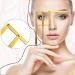 TRIPPER 2Piece Eyebrow Ruler 3-Point Positioning Ruler Eyebrow Golden Proportion Caliper Ruler Gold - Buy Online on GoSupps.com