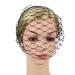 Minkissy Black Fascinator Veil - Gothic Bird Cage Headdress for Bride Wedding & Masquerade Ball - Buy Online on GoSupps.com