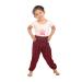 Lofbaz Children Hippy Thai Harem Aladdin Pirate Kids Pants Bohemian Baggy Colorful 3-6 Months Soild Burgundy