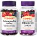 Webber Naturals Ashwagandha Gummy 45 Berry Flavoured Gummies Helps to Reduce Stress & Vitamin D3 2500 IU 75 Gummies For Healthy Bones Teeth