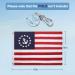 Affordura US Yacht Ensign Boat Flag 12x18 inch with 4 Clips and Brass Grommets - Buy Online on GoSupps.com