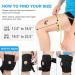 AVIDDA Adjustable Knee Support with Open-Patella Design - Black (XS-M) | 1 Pair - For Joint Pain, Sports Injury Rehabilitation - 3 Straps for Knee Circumference 12.5 to 18.5 - Buy Online on GoSupps.com