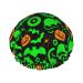 Green Ghost Horror Halloween Pumpkin Printed Shower Cap Bath Cap Waterproof Shower Caps Fits All Head Sizes All Hair Textures for Women Hair Bath Caps