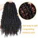 Silike 6 Packs Passion Twist Crochet Hair for Black Women â€“ 18 Inch Pre-Twisted Braiding Hair (1B) - Buy Online on GoSupps.com