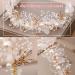 TONAUP Bridal Headband Pearl Flower Headbands for Girl White Eucharist Headpiece Head Vines for Weddings Parties Special Occasions - Buy Online on GoSupps.com
