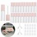 3.5ML Mini Lip Gloss Tubes Empty With Wand Pink Diy Lipgloss Making Kit for Small Businesses Refillable Lip Gloss Containers Set for Girls(20pcs in One Box) Pink-20