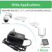 UL Listed 12V 2A Power Supply Adapter for CCTV DVR LED Strip - 24W Max - 1-Pack - Buy Online on GoSupps.com