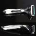 3-Piece Men's Classic Safety Razor Set - 6 Layers Stainless Steel Blades for a Smooth Shave - Buy Online on GoSupps.com