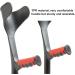 BigAlex Forearm Crutches (Black) - Lightweight & Adjustable for Comfort - Non Skid Rubber Tips - 2 Pcs - Buy Online on GoSupps.com