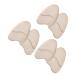 NOLITOY 3 Pairs Front pad Metatarsal Foot Pads Forefoot pad Fore Foot pad Shoe Inserts Floor mat Half Palm Rest Front feet Non-Slip high Heels Flannel Sole pad Comfortable