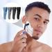 BEKECIDI 4-Part Silicone Razor Case - Waterproof Travel Organizer for Safety Razors | Portable Protection in Blue Gray Black - Buy Online on GoSupps.com