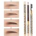 AUTSUPPL 2pcs Eyebrow Pencils Double Ended Pencil Makeup Eyebrow Pencil Pigment Brow Pencil Uk Wooden Brown 1 count (Pack of 1) Brown - Buy Online on GoSupps.com