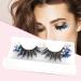 Colored Eyelashes 5D False Eyelashes with Glitter Fake Mink Eyelashes Wispies Fluffy Colored Eyelashes Dramatic Strip Eyelashes for Christmas Cosplay Costumes Fake Eyelashes Type 7 - Buy Online on GoSupps.com