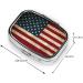 Rustic American Flag Pill Box - 2 Compartment Metal Storage Case for Vitamins & Medications | Portable Organizer for Pocket & Purse - Buy Online on GoSupps.com