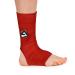 AQF MMA Ankle Support Brace Guard Kick Boxing Sprains Achilles Tendon Pain Relief Elastic Compression Sleeve (Red L) - Buy Online on GoSupps.com