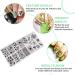 EXCEART Nail Art Stamp Set - 2pcs Patrick's Day Stamping Templates for Manicure | Metal Nail Printing Plates - Buy Online on GoSupps.com