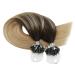 Moresoo Microring Extensions Ombre Real Hair #2/27/613 | 50g 45cm Easy Loop Cold Fusion Hair Extensions - Buy Online on GoSupps.com
