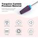 BNG 5 in 1 Carbide Nail Drill Bit - Fast Removal of Acrylic & Hard Gel | 3/32 Electric Tungsten Steel Bit for Manicure & Pedicure | Professional Salon Tool in Medium Purple - Buy Online on GoSupps.com