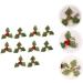 Zerodeko 60 Pcs Small Golden Fruit Green Leaves Red Christmas Plug-in Plastic Golden+redx3pcs 13.5X13.5X2.5CMx3pcs - Buy Online on GoSupps.com
