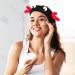 Beaupretty Women Spa Headband Set - Cute Cartoon Crab Design - Coral Fleece Headwrap in Black Red - Perfect for Makeup and Face Washing - Buy Online on GoSupps.com