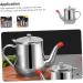 Zerodeko 4pcs Stainless Steel Oil Pot Spice Bottles Pot Bacon Grease Container Olive Oil Container Syrup Jar Keeper Oils Filter Pot Stainless Steel Container Seasoning Pot Oil Bottle Olives 20x15cmx4pcs Silverx4pcs - Buy Online on GoSupps.com