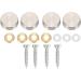 Uinfhyknd 16 mm Stainless Steel Mirror Nail Screw Cap (8 Pieces) - Buy Online on GoSupps.com