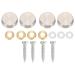 Uinfhyknd 16 mm Stainless Steel Mirror Screw Cap (8 Pieces) - Buy Online on GoSupps.com