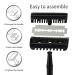 Matte Black Safety Razor Eco-Friendly Single Blade Razors for Men & Women | Includes 10 Double Edge Blades | Perfect for Long Hair & Zero Waste Grooming - Buy Online on GoSupps.com