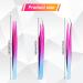 Lash Tweezers Set - 3Pcs Stainless Steel Eyelash Extension Tweezers | Straight and Curved Styles for Removing False Eyelashes and Nails | Red-Blue Gradient - Buy Online on GoSupps.com