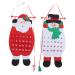 Cabilock Christmas Advent Calendar 2pcs Calendar Christmas Tree Hanging Ornament Christmas Countdown 3d Accessories