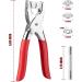 Clatoon Metal Snaps Buttons Set with Fastener Pliers - 200 Sets for DIY Crafts & Sewing (10 Colors, 9.5mm) - Buy Online on GoSupps.com