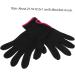Alipis 1 Set 4pcs Gloves Curling Iron Glove Bumps Glove Anti-Scald Hairdressing Tool Black 21.5X12.2 cm - Buy Online on GoSupps.com