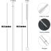 ALINK 12-Pack 10.5 Reusable Clear Plastic Straws with Cleaning Brush - Eco-Friendly Tumbler Straws for Drinks - Pack of 12 - Buy Online on GoSupps.com