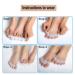 Buy Wonder Care Silicone Toe Separator - Gel Toe Pads Bunion Corrector & Hammer Toe Straightener - Comfortable One Size White Pair for Yoga & Foot Pain Relief - International Shipping Available - Buy Online on GoSupps.com