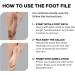 Dermasuri Double Sided Stainless Steel Foot File | Coarse & Fine Grit Callus Remover for Cracked Heels | Professional Foot Care Tool for Wet & Dry Feet - Buy Online on GoSupps.com