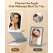Jack & Rose Travel Mirror - Lighted Makeup Mirror with Magnification | Portable LED Vanity Mirror - Buy Online on GoSupps.com
