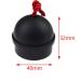 Zelerdo 6 Pack Rubber Pool Billiard Cue Chalk Holders with Cord - Red, Black, Blue (6 Pack) - Buy Online on GoSupps.com