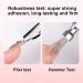 Solid Nail Glue - Solid Nail Gel | 10ml Press On Nail Glue | Long Lasting Strong Adhesive Non-Stick Hand Nail Extension Gel | Nail Buffer and Shine | Fake Acrylic Nails Extension Glue - Buy Online on GoSupps.com