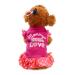 Tuduz Summer Pet Clothing 'Mommy's Little Love' Dog cat dress ruffle vest rock for little dog cat girls clothing pink (x-small hot pink) x-Small hot pink