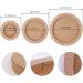 Dedoot Wood Canvas Boards for Painting - Set of 3 Round Unfinished Fiberboard Panels - Artist Painting Boards with 0.6 Deep Cradle - 5.7, 7.8 & 9.7 Diameter - Buy Online on GoSupps.com