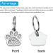 PATIKIL Animal Dog Cat Paw Print Pendants 6 Pcs Crystal Footprint Dog Cat Paw Prints Pendants for DIY Necklace Bracelet Enamel Jewelry Making Silver Tone - Buy Online on GoSupps.com