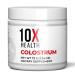 10X Health Bovine Colostrum Powder - Organic Colostrum Supplement Powder with Cat s Claw Extract and Lactoferrin - Easy-Mix Unflavored for Immunity & Gut Support - 60 Servings