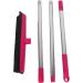 XHTLLO Multifunction Telescopic Floor Broom Pet Hair Dust Removal Cleaner Rubber Brush Head Easy To Cleaned Suitable for Floors Carpets(Pinkest) - Buy Online on GoSupps.com