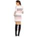 Zeta Ville Maternity Striped Knit Jumper Dress Tunic Top V-Neck - Baby Pink (Size 8-10) - Buy Online on GoSupps.com